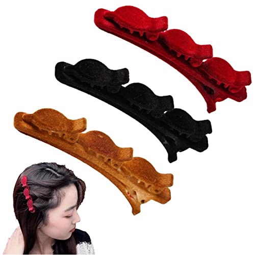 Doppelschichtige, geflochtene Haarnadel, Haarspange, gebrochenes Haarspange, Frauen, koreanisches neues Stirnband, faule Haarnadel, feste Accessoires, Haare von BAILIY