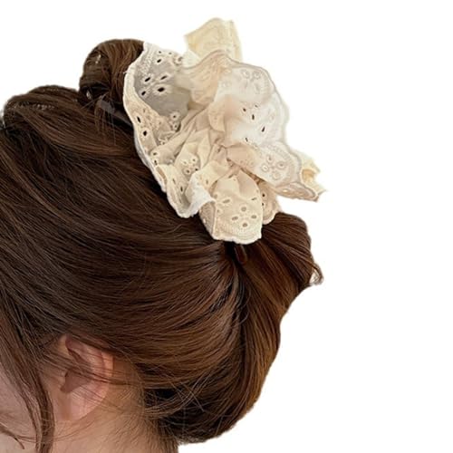 Haarklammer für Prinzessin, Balletcore, Spitze, Blumenschmuck, Haarnadel, Blumen-Ornament, niedliche Haarspange für Frauen von BAIRU