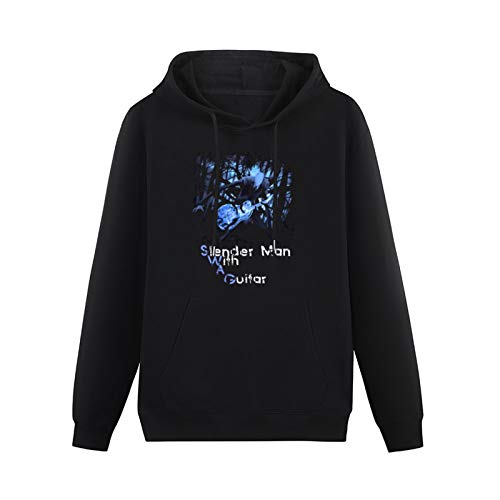 BAITING Fantastic Swag Slender Man with A Guitar Ale Cotton Pullover Long Sleeve Mens Hoody Sweatshirts Size S von BAITING