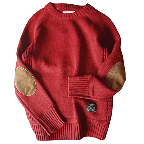 BAIXIAOCHI Winter Dicker Herren Pullover Patch All-Match Knitted Bottoming Shirt Herren Pullover von BAIXIAOCHI