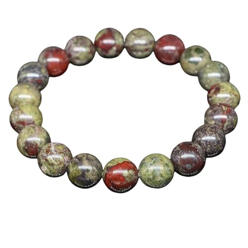 BAIYUE Armband Herren Perlen, Naturstein-Kristall-Armbänder, Drachenblut-Jaspis, Modisches Mala-Perlenarmband, Glücksbringer, Stretch-Armbänder Für Frauen Und Männer BAIYUE Armband Herren Perlen, Naturstein-Kristall-Armbänder, Drachenblut-Jaspis, Modisches Mala-Perlenarmband, Glücksbringer, Stretch-Armbänder Für Frauen Und Männer von BAIYUE