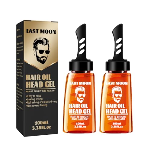 2 Stück Haarstyling-Gel für Männer, 2-in-1-Haarwachsgel mit Kamm, Haargel Herren Haarwachs Männer, Langanhaltendes Haarstyling-Gel zum Modellieren der Haare und Natürliches Stylen der Haare von BAInuai