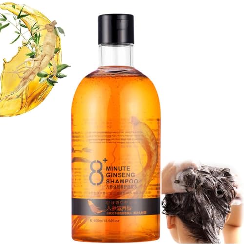 400ml Ginseng Shampoo, Ginseng Extract Root Nourishing Shampoo, Restore Smooth Soft Hair, for Men & Women von BAInuai