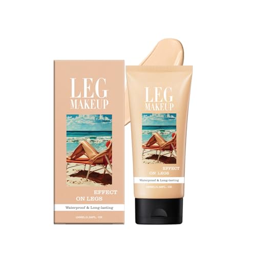 Wasserfest Bein Make up ohne Übertragung, Tattoo Abdecken für Krampfadern/Narben, Tattoo Cover Up Make-up, Skin Perfecting Body Foundation, Körper Make Up Makellos Aussehende (1#, 100ML) von BAInuai