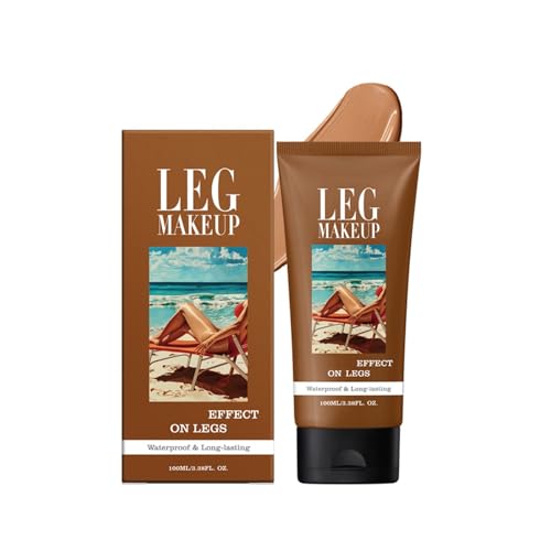 Wasserfest Bein Make up ohne Übertragung, Tattoo Abdecken für Krampfadern/Narben, Tattoo Cover Up Make-up, Skin Perfecting Body Foundation, Körper Make Up Makellos Aussehende (3#, 100ML) von BAInuai