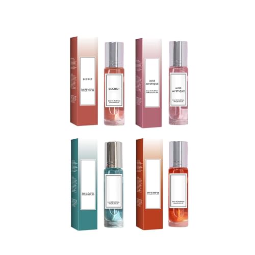 4 Pack Pheromone Parfüm für Frauen,Parfum Pheromone Für Frauen,Duft -Kollektion,Pheromone Parfum,Roll-on Pheromone Parfüm,Enhanced Blumen und Früchte Duft für Frauen (40ML, C) von BAJIUK