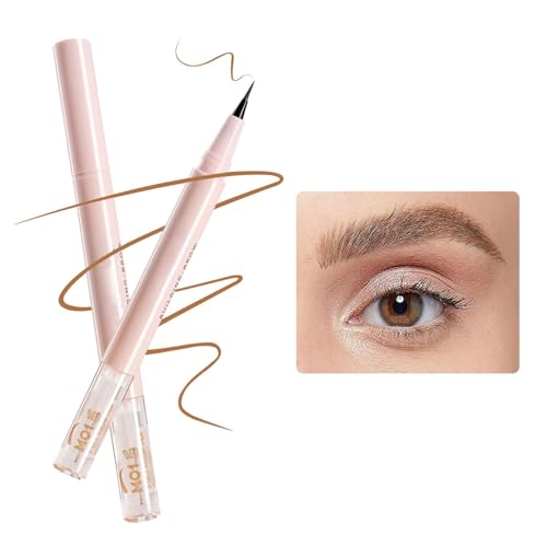 Augenbrauenstift Wasserfest, 2-in-1 Dual-Ended Microblading Augenbrauenstift,3D Natürlich Augenbrauenstift, Wischfest Eyebrow Pencil Kann Leicht Natürliche Augenbrauenfarbe (Blonde, 2G) von BAJIUK