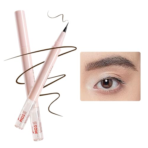 Augenbrauenstift Wasserfest, 2-in-1 Dual-Ended Microblading Augenbrauenstift,3D Natürlich Augenbrauenstift, Wischfest Eyebrow Pencil Kann Leicht Natürliche Augenbrauenfarbe (Dark Brown, 2G) von BAJIUK