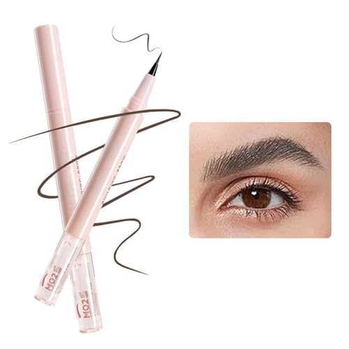 Augenbrauenstift Wasserfest, 2-in-1 Dual-Ended Microblading Augenbrauenstift,3D Natürlich Augenbrauenstift, Wischfest Eyebrow Pencil Kann Leicht Natürliche Augenbrauenfarbe (Meutral Brown, 2G) von BAJIUK