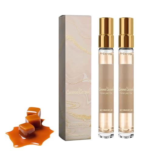 Caramel Cascade Perfume Fragrance for Women, Woman Eau De Parfum, Caramel Cascade Perfume, Long Lasting Fragrance Perfumes, Enhanced Pheromone Parfüm (2PC) von BAJIUK