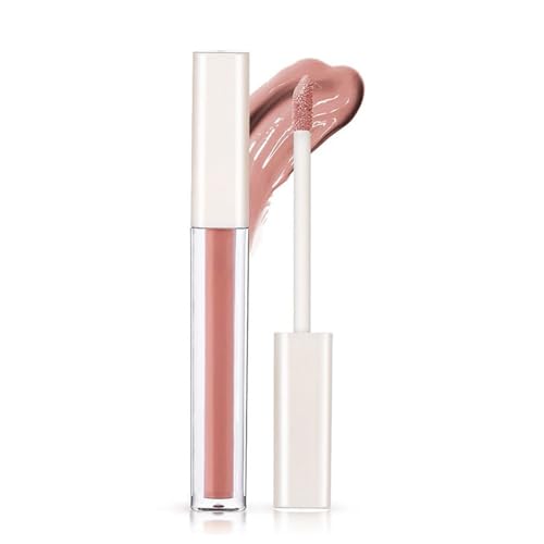 Lippenstift mit Cremiger Textur, 2024 Neuer Lipgloss, Wasserfest, Lang Anhaltender Charme, Glatte Schimmertextur, Lipgloss 24 Stunden Halt, Lipstick Set Lip Gloss Make up Geschenke (B, 1.5ML) von BAJIUK