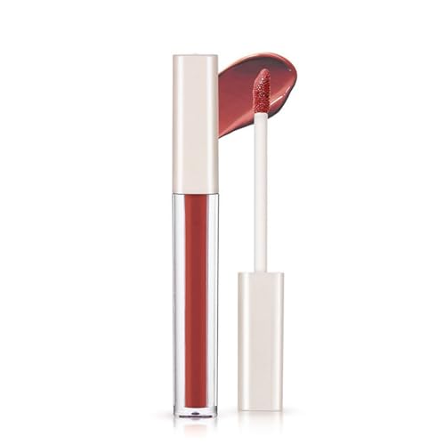 Lippenstift mit Cremiger Textur, 2024 Neuer Lipgloss, Wasserfest, Lang Anhaltender Charme, Glatte Schimmertextur, Lipgloss 24 Stunden Halt, Lipstick Set Lip Gloss Make up Geschenke (D, 1.5ML) von BAJIUK
