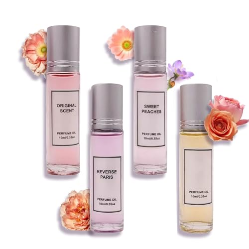 Pheromone Parfum Woman, Pheromone Parfum für Frauen, Scents Pheromone Perfume, Eau de Parfum for Women, Mini Parfüm Set, Parfüm Collection, Lang Anhaltender Duft (4PC) von BAJIUK