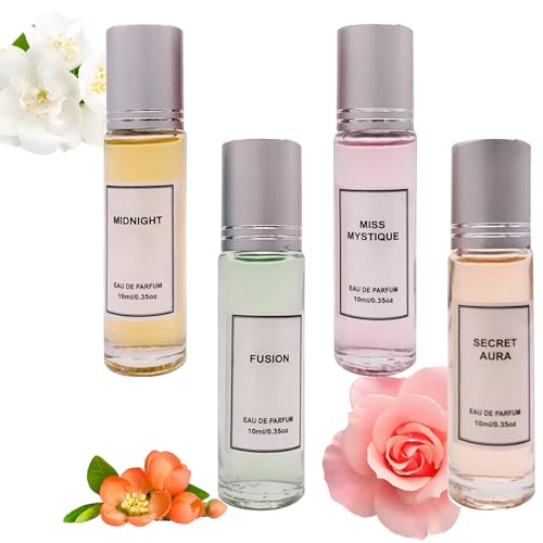 Pheromone Parfum Women,2024 New Pheromone Parfum,Pheromones Perfume for Women,Pheromone Scent Collection Pheromon Parfüm,Pheromone Parfüm Geschenk für Mädchen und Frauen (4 Stück) von BAJIUK
