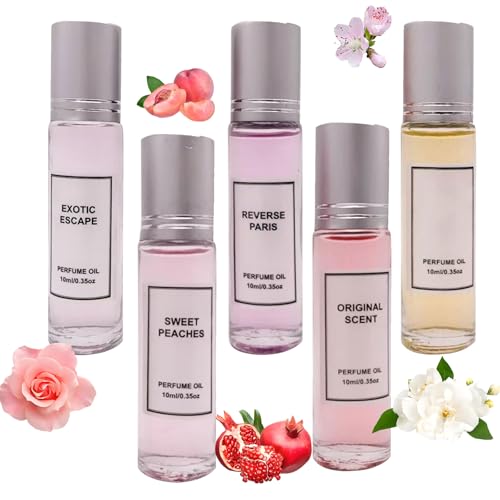 Pheromone Parfum Women,2024 New Pheromone Parfum,Pheromones Perfume for Women,Pheromone Scent Collection Pheromon Parfüm,Pheromone Parfüm Geschenk für Mädchen und Frauen (5 Stück) von BAJIUK