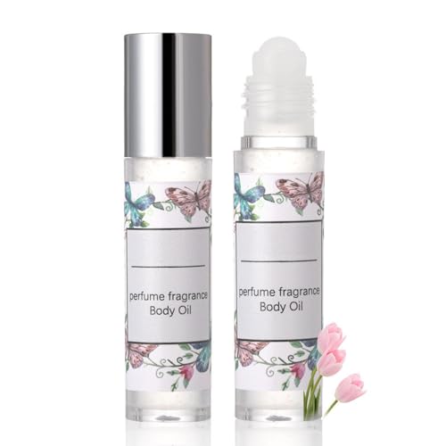 Roll-on Parfümöl, Konzentriertes Parfüm Körperöl, Langanhaltendes Parfüm auf Ölbasis für Männer und Frauen, Reisegröße Alkoholfreies Parfümöl Flasche, Long Lasting Parfüm Körperöl (C) von BAJIUK