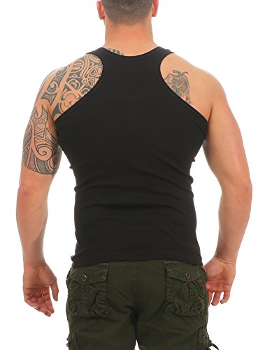 2er Pack Herren Tanktop Muscle Shirt Boxershirt Classic in FEINRIPP Tank Top Muskelshirt für Sport Fitness & Bodybuilding Trägershirt aus 100% gekämmter Baumwolle Größe 6 2er Pack Herren Tanktop Muscle Shirt Boxershirt Classic in FEINRIPP Tank Top Muskelshirt für Sport Fitness & Bodybuilding Trägershirt aus 100% gekämmter Baumwolle Größe 6 von Bakis