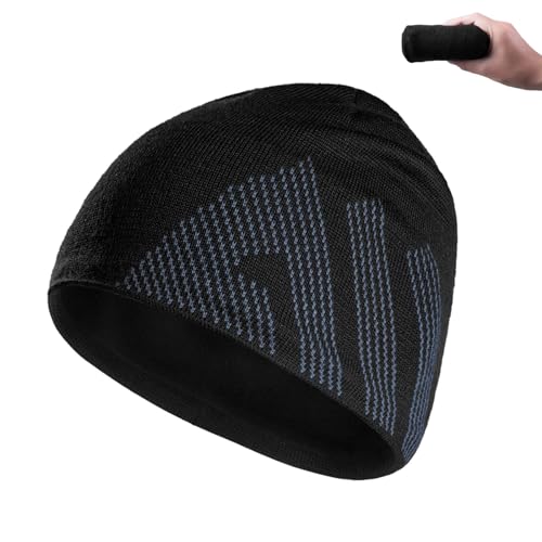 BAKLUCK Beanie Mütze Schwarz Frühling Mütze Merinowolle Haube Übergangsmütze Weich Warm Wintermütze Sportmütze Bequem Atmungsaktiv Hochwertig Strickmütze Wool Hat für Damen Herren von BAKLUCK