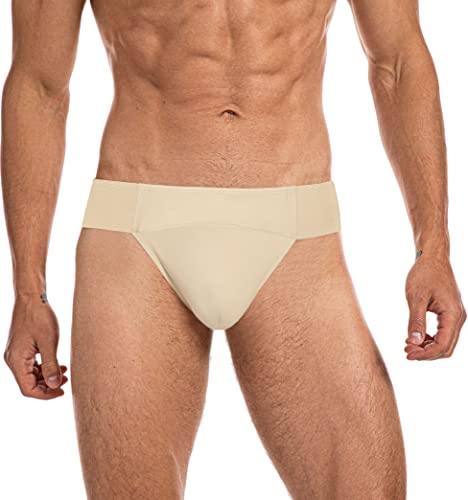 BAKPH Herren-Tanga-Tanzgürtel, breiter elastischer Bund, nude, Small BAKPH Herren-Tanga-Tanzgürtel, breiter elastischer Bund, nude, Small von BAKPH
