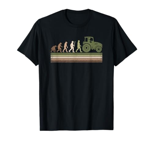 Lustiges Evolution Traktor Landwirt Landwirtschaft Herren T-Shirt von BALARI