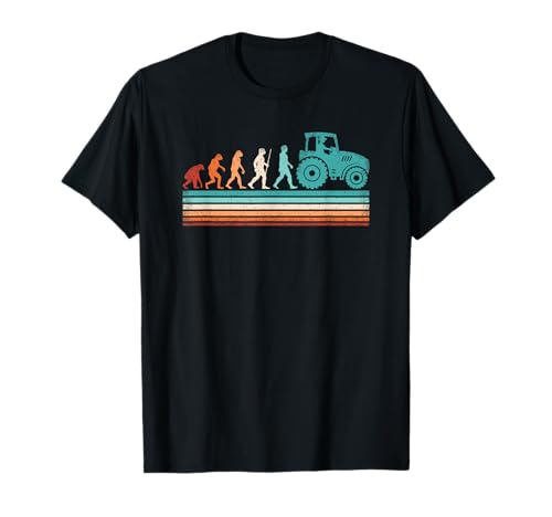 Lustiges Evolution Traktor Landwirt Landwirtschaft Herren T-Shirt von BALARI