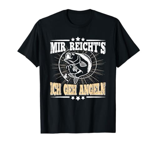 Mir Reicht's Ich Geh Angeln Lustiges Fischer Angler Herren T-Shirt von BALARI