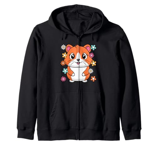 Süßer Hamster Groovy Kawaii Frauen Mädchen Kinder Kapuzenjacke von BALARI