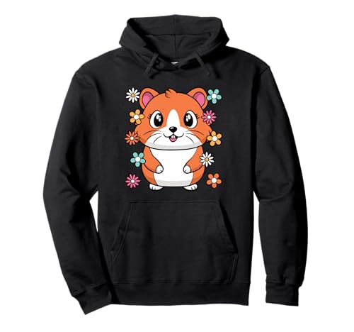 Süßer Hamster Groovy Kawaii Frauen Mädchen Kinder Pullover Hoodie von BALARI