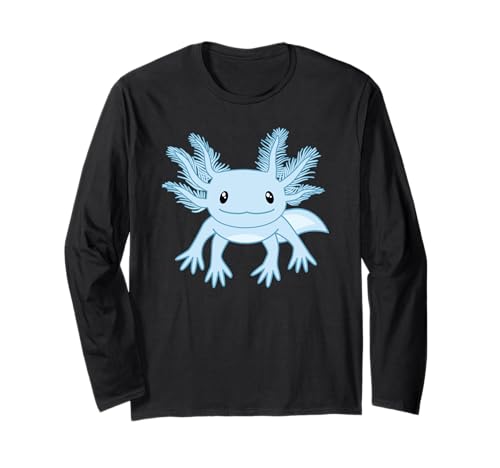 Süßes Blaues Axolotl Kawaii Axolotls Damen Herren Kinder Langarmshirt von BALARI