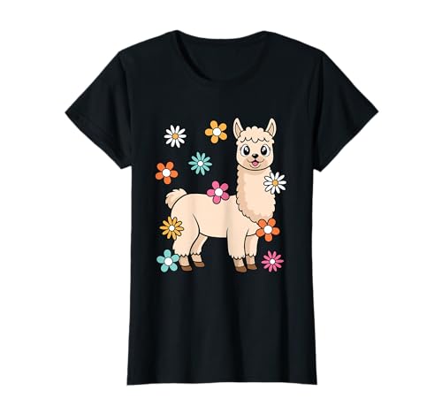 Süßes Lama Groovy Kawaii Frauen Mädchen Kinder T-Shirt von BALARI
