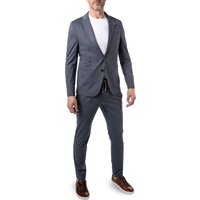 BALDESSARINI Herren Anzug blau Jersey meliert Slim Fit von BALDESSARINI