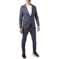 BALDESSARINI Herren Anzug blau Jersey meliert Slim Fit von BALDESSARINI