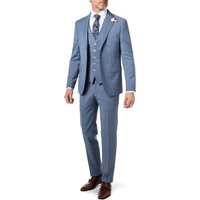 BALDESSARINI Herren Anzug blau Schurwolle Slim Fit von BALDESSARINI