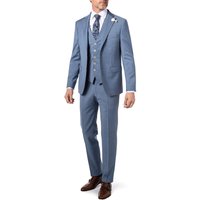 BALDESSARINI Herren Anzug blau Schurwolle Slim Fit von BALDESSARINI