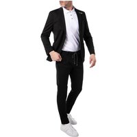 BALDESSARINI Herren Anzug schwarz Jersey Slim Fit von BALDESSARINI