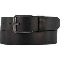 BALDESSARINI Herren Gürtel schwarz Leder geprägt von BALDESSARINI