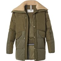 BALDESSARINI Herren Steppjacke grün Mikrofaser unifarben von BALDESSARINI