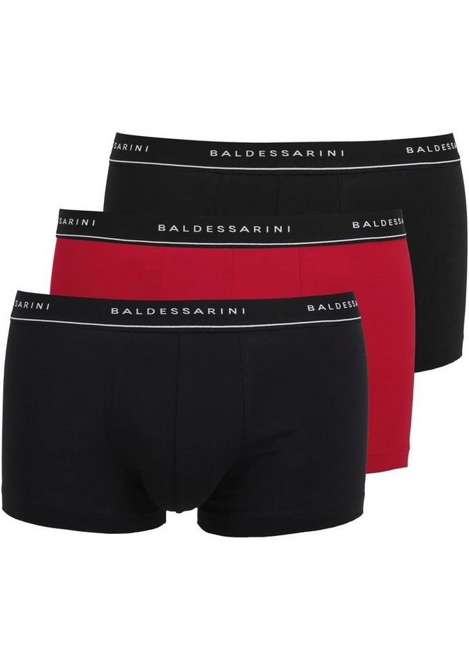BALDESSARINI Boxer Monaco (3er-Pack) Breiter Bund, eng, elastisch, basic, atmungsaktiv, Baumwollmix von BALDESSARINI