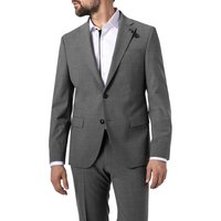 BALDESSARINI Herren Sakko grau Schurwoll-Stretch meliert Slim Fit von BALDESSARINI