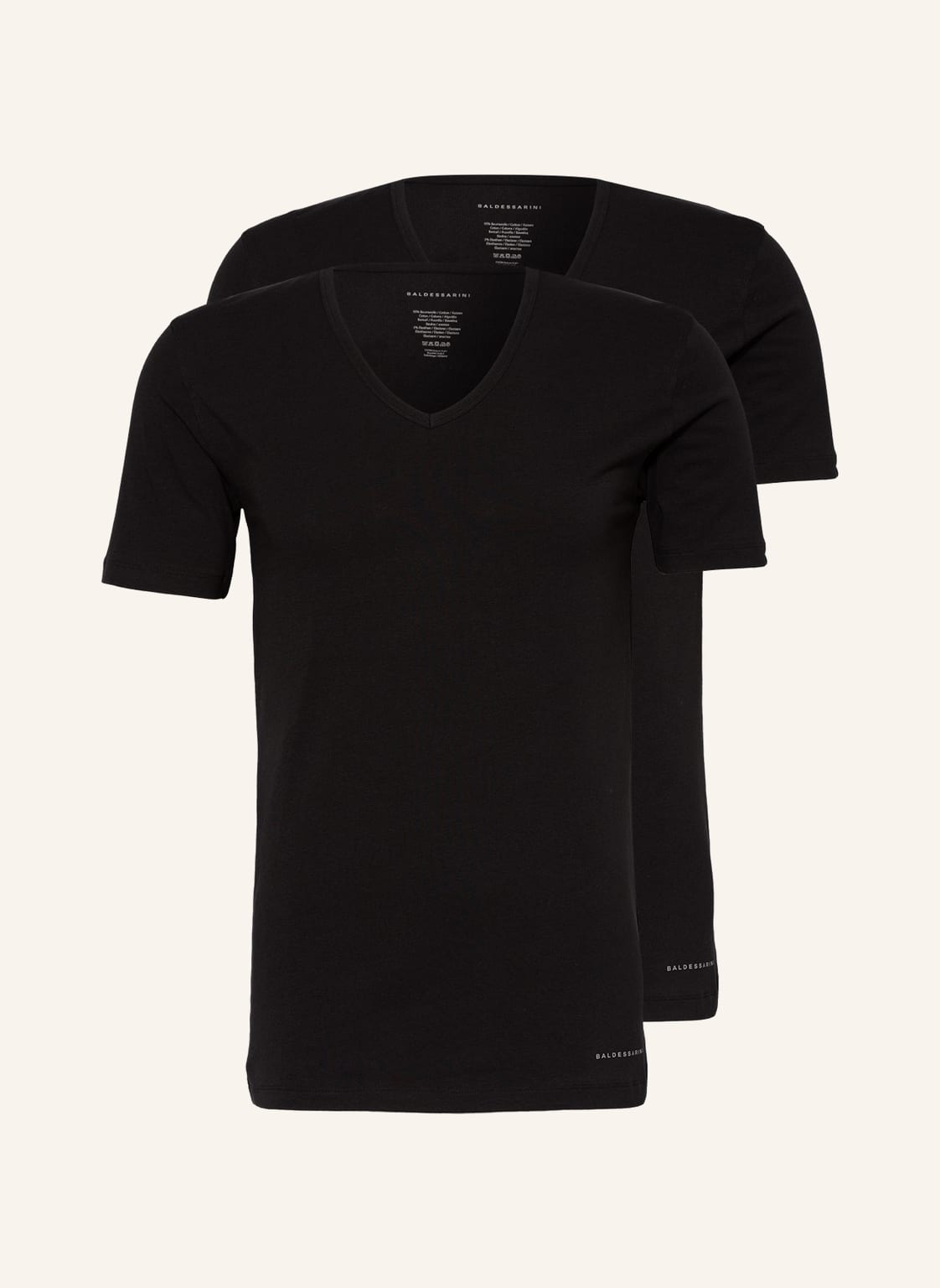 Baldessarini 2er-Pack V-Shirts schwarz Baldessarini 2er-Pack V-Shirts schwarz von BALDESSARINI