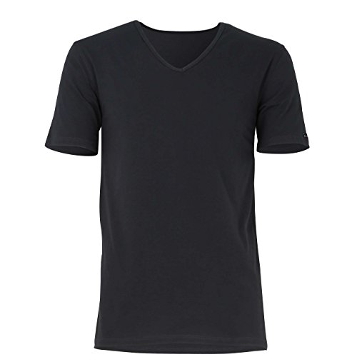 Baldessarini Herren T-Shirt schwarz Uni 2er Pack 8 von BALDESSARINI