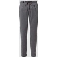 Baldessarini Tapered Fit Bundfaltenhose mit Tunnelzug Modell 'Cross-1' in Silber Melange, Größe 27 Baldessarini Tapered Fit Bundfaltenhose mit Tunnelzug Modell 'Cross-1' in Silber Melange, Größe 27 von BALDESSARINI