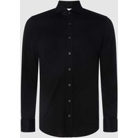 Baldessarini Regular Fit Business-Hemd aus Jersey Modell 'Huge' in Schwarz, Größe 38 von BALDESSARINI