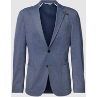 Baldessarini Slim Fit 2-Knopfsakko mit Anstecknadel Modell 'Seba' in Blau, Größe 28 von BALDESSARINI