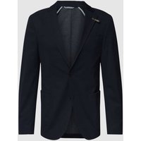 Baldessarini Slim Fit 2-Knopfsakko mit Anstecknadel Modell 'Seba' in Marine, Größe 52 von BALDESSARINI