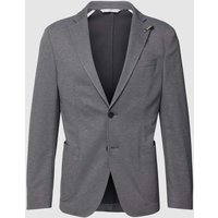 Baldessarini Slim Fit 2-Knopfsakko mit Anstecknadel Modell 'Seba' in Silber Melange, Größe 26 von BALDESSARINI