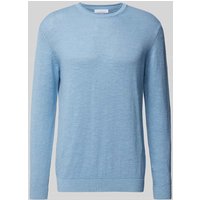 Baldessarini Strickpullover mit Leinen-Anteil Modell 'Kevin' in Bleu, Größe XXL von BALDESSARINI