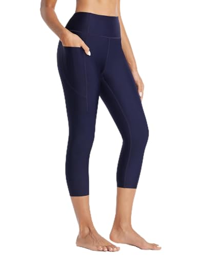 baleaf Damen 20" Badeshorts lang Badehosen UPF 50+ 7/8 Surfhose Schnell trocknende Strandhose Tiefblau 3XL von baleaf