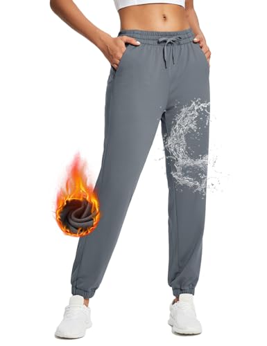 BALEAF Damen Jogginghose Tunnelzug Running Workout Jogginghose Gemütliche Lounge Jogginghose mit Taschen Grau M von BALEAF