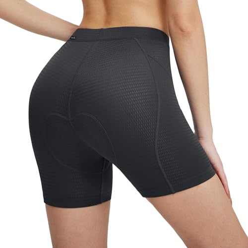 baleaf Damen Radlerhose 4D Gepolstert Mesh Radfahren Unterwäsche Fahrradunterhose Anti-Rutsch Schnelltrocknend Biker Shorts Schwarz XXL baleaf Damen Radlerhose 4D Gepolstert Mesh Radfahren Unterwäsche Fahrradunterhose Anti-Rutsch Schnelltrocknend Biker Shorts Schwarz XXL von baleaf